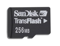 Sandisk TransFlash card 256mb Retail (SDSDQ-256-E10M)